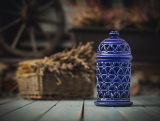 aromalampa květ života - královská modř