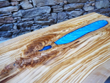 Truhlárna ve stodole – Olivový stůl s epoxidovým jezírkem – 6
