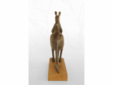 Barbora Fausová – Klokan - bronzová socha - originál, umění, limitovaná edice, zvíře, dekorace, socha kov, plastika – 4