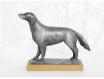 Barbora Fausová – Retrívr - cínová socha psa, dekorace, umění, socha kov, plastika psa – 3
