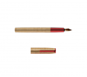 KAYU – Kayu Egino - Červené plnící pero ze dřeva Ořechovce