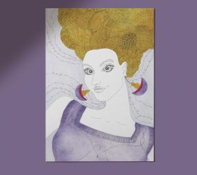 KAYU – Žena - A3 plakát s posterem pro nácvik písma, rukopisu, kaligrafie