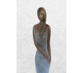 Barbora Fausová – Dívka- Voda - bronzová socha - originál , socha bronz, moderní, 104 cm