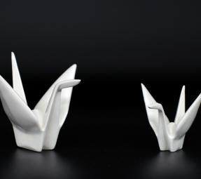 Vzpomínky na dětství – Ručně vyráběné porcelánové origami