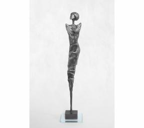 Barbora Fausová – Dívka Anděl, socha anděla, cínová socha kov, umění, dekorace, soška 