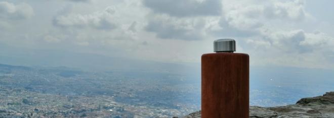 dřevěná lahev, zero waste, lahev na pití