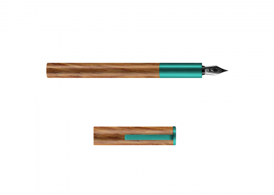 KAYU – Kayu PURO - Tyrkysové plnící pero ze dřeva Kokosové palmy