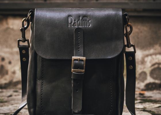 Radims – Kožený mini messenger černý