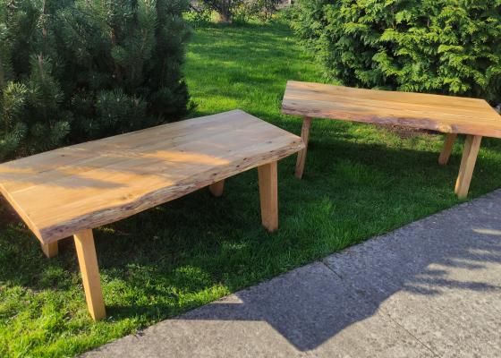 J&R Wood Design – Větší dubový stolek 