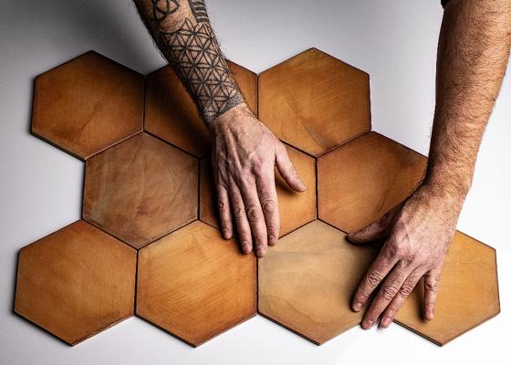KERAMIKA VANYA – Hexagon terakota - cena za 1m2